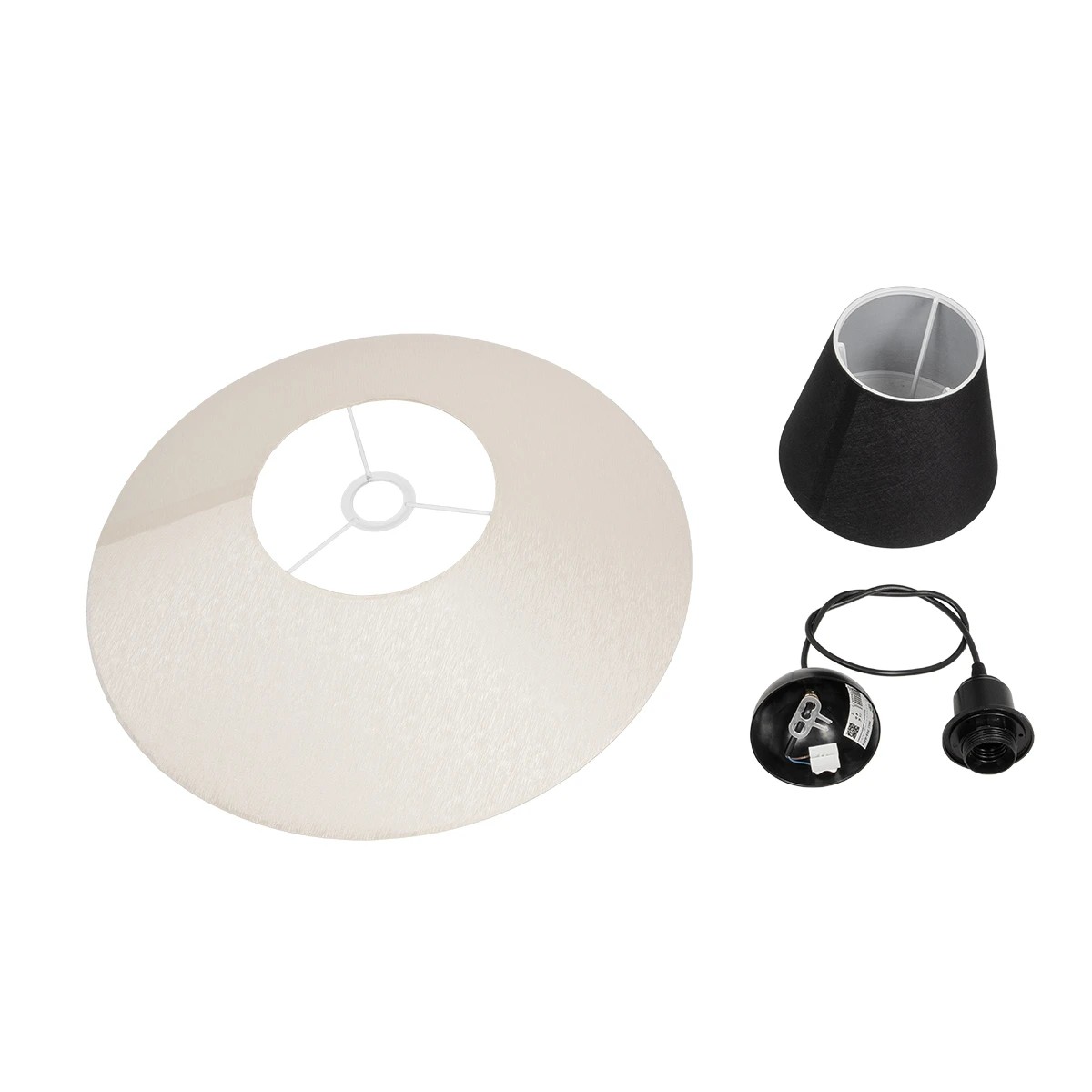 LEDTM® STORM 203-0293 Μοντέρνο Κρεμαστό Φωτιστικό Οροφής με Ντουί 1 x E27 AC 220-240V IP20 - Μαύρο & Λευκό - Μ50 x Π50 x Υ24cm - Image 10