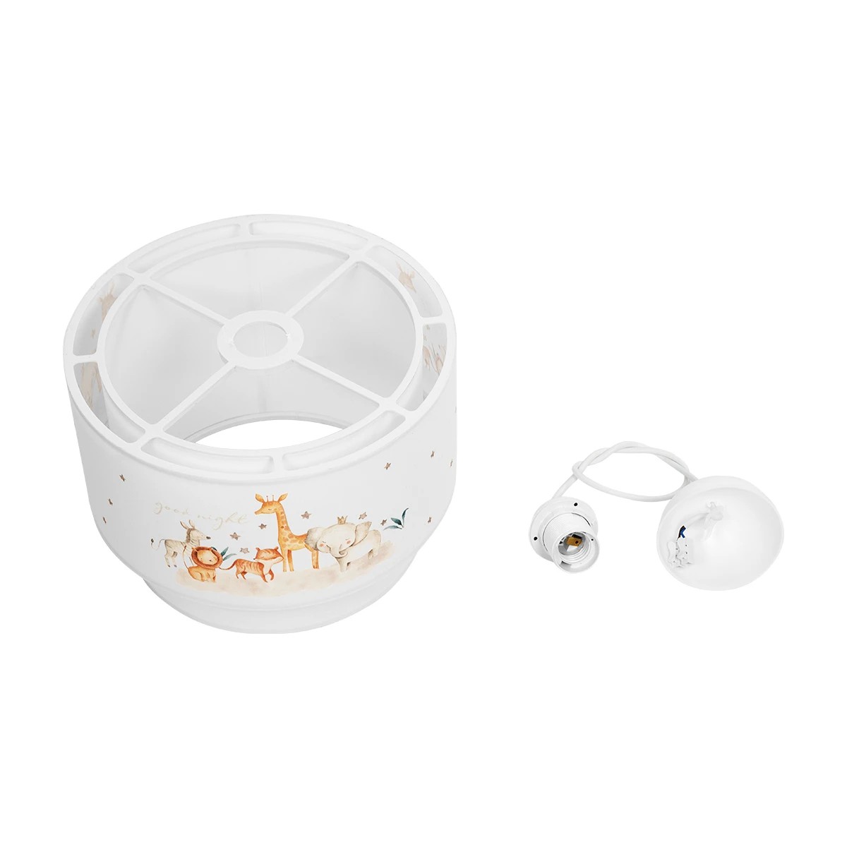 LEDTM® GIRAFFE 204-0007 Παιδικό Κρεμαστό Φωτιστικό Οροφής με Ντουί 1 x E27 AC 220-240V IP20 - Πολύχρωμο - Μ30 x Π30 x Υ24cm - Image 12