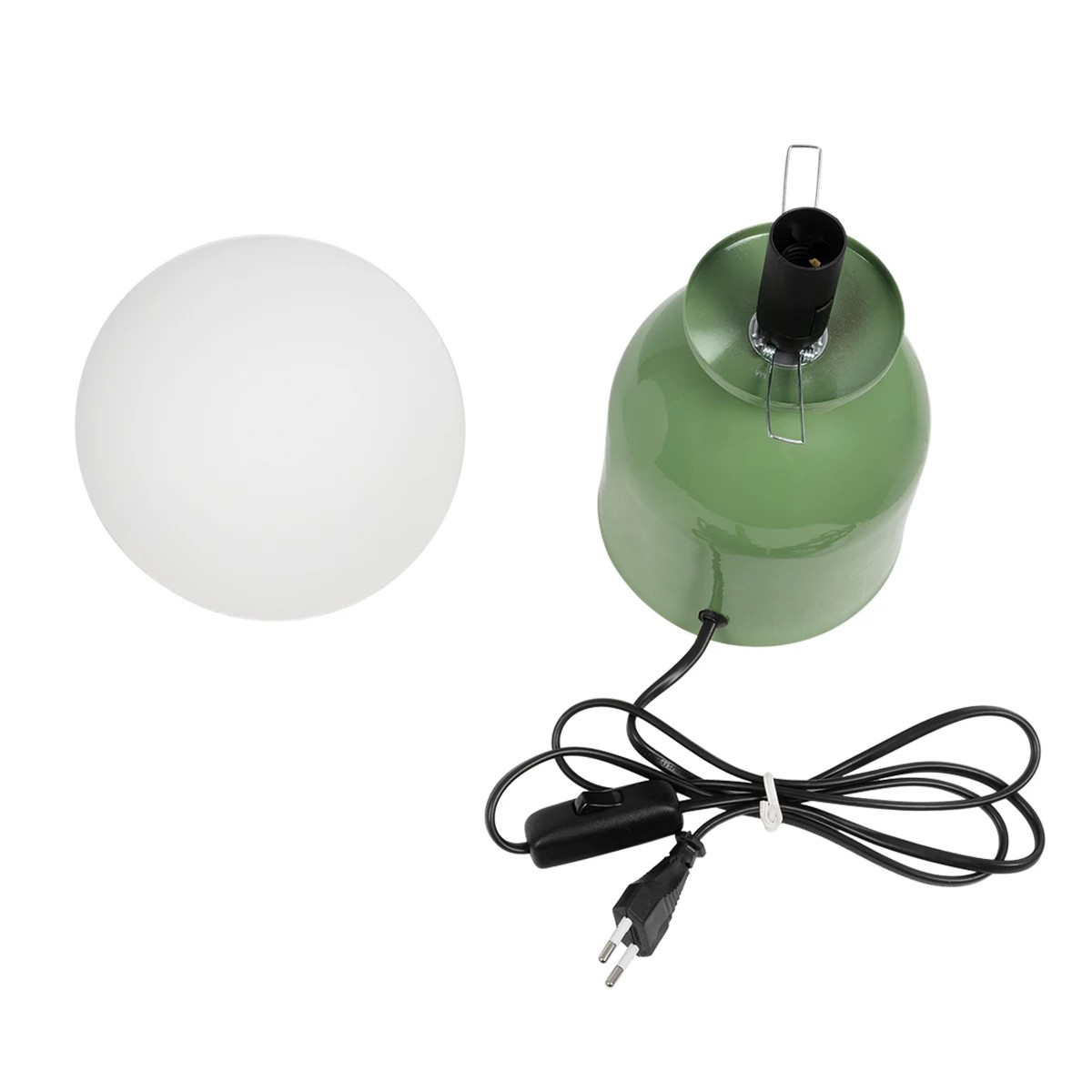 LEDTM® MAGIC 204-0130 Μοντέρνο Επιτραπέζιο Φωτιστικό Πορτατίφ με Ντουί 1 x E14 AC 220-240V IP20 - Πράσινο & Λευκό - Μ15 x Π15 x Υ28cm - Image 10