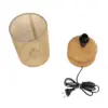 LEDTM® KLOO 204-0143 Boho Επιτραπέζιο Φωτιστικό Πορτατίφ με Ντουί 1 x E14 AC 220-240V IP20 - Καφέ & Μπεζ - Μ15 x Π15 x Υ35cm - Image 10