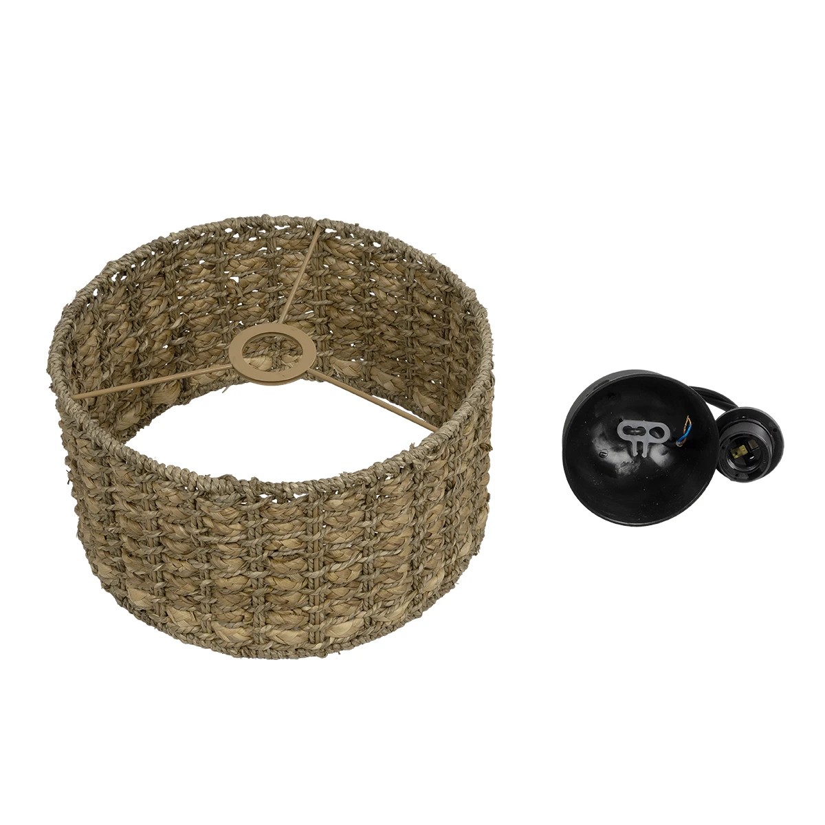 LEDTM® POMEGRANDE 204-0157 Boho Κρεμαστό Φωτιστικό Οροφής με Ντουί 1 x E27 AC 220-240V IP20 - Μπεζ - Μ31 x Π31 x Υ18cm - Image 11