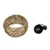 LEDTM® SAND 204-0159 Boho Κρεμαστό Φωτιστικό Οροφής με Ντουί 1 x E27 AC 220-240V IP20 - Καφέ - Μ30 x Π30 x Υ18cm - Image 11