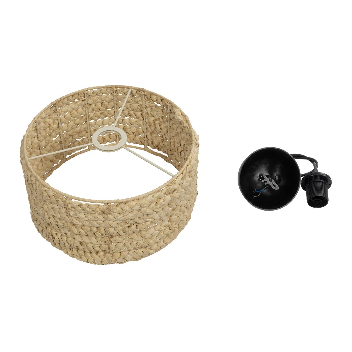 LEDTM® POMEGRANDE 204-0161 Boho Κρεμαστό Φωτιστικό Οροφής με Ντουί 1 x E27 AC 220-240V IP20 - Μπεζ - Μ32 x Π32 x Υ19cm - Image 11