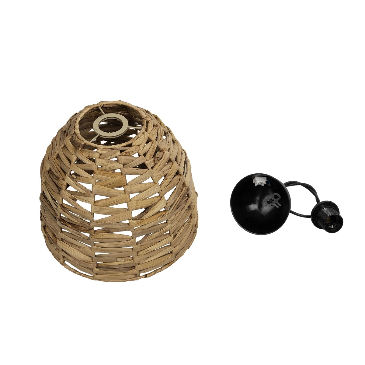 LEDTM® MEKA 204-0165 Boho Κρεμαστό Φωτιστικό Οροφής με Ντουί 1 x E27 AC 220-240V IP20 - Μπεζ - Μ30 x Π30 x Υ28cm - Image 11