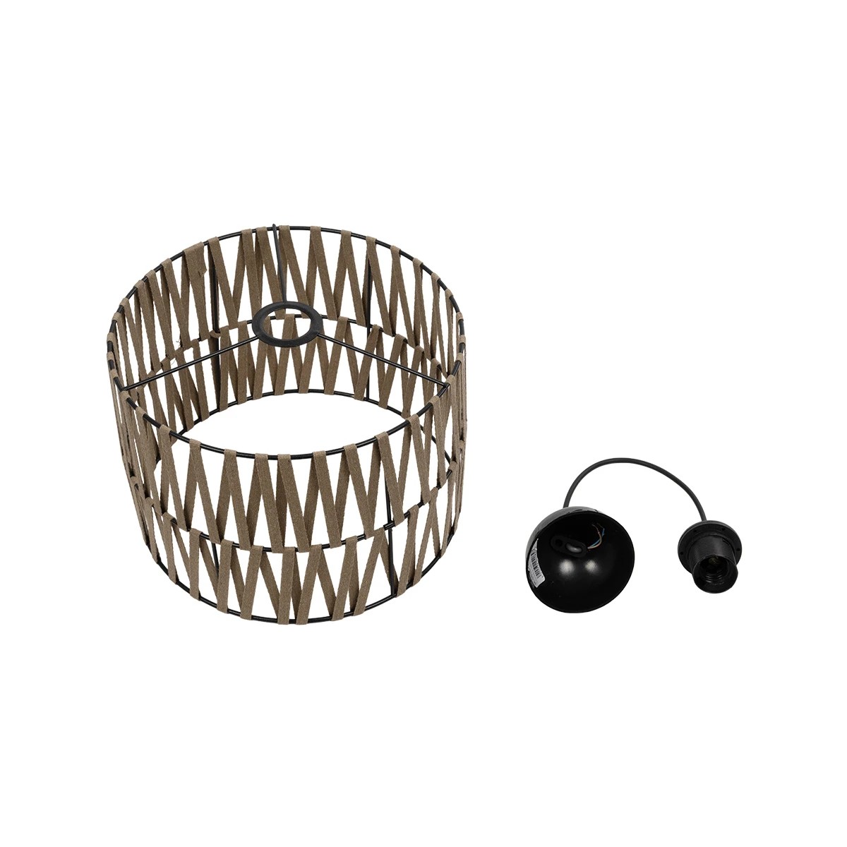 LEDTM® MARS 205-0054 Boho Κρεμαστό Φωτιστικό Οροφής με Ντουί 1 x E27 AC 220-240V IP20 - Μπεζ - M30 x Π30 x Υ24cm - Image 11