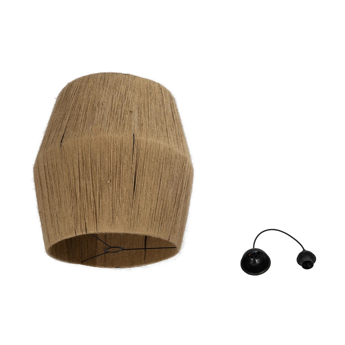 LEDTM® CONE 205-0058 Boho Κρεμαστό Φωτιστικό Οροφής με Ντουί 1 x E27 AC 220-240V IP20 - Μπεζ - M55 x Π55 x Υ50cm - Image 12