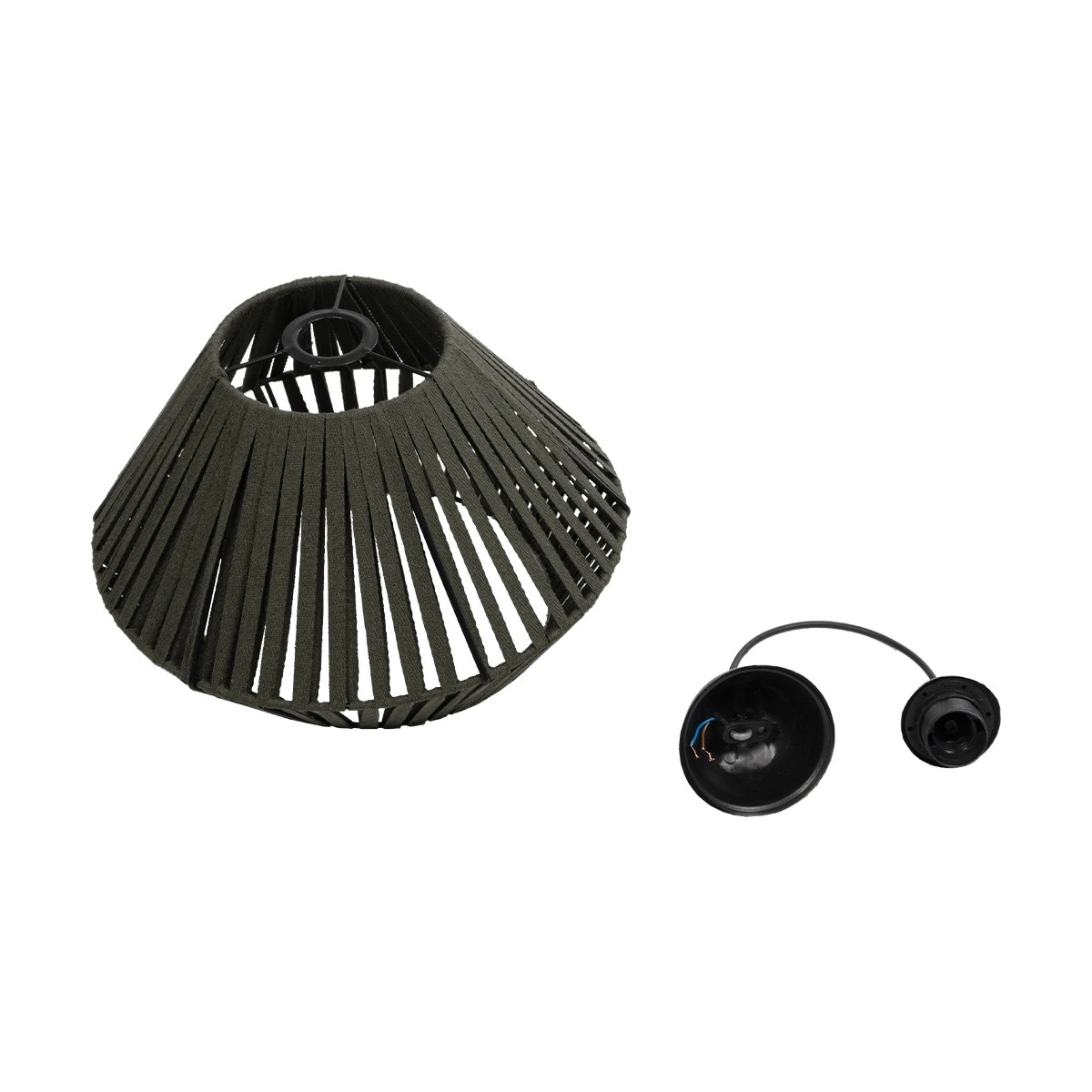 LEDTM® NUI 205-0069 Boho Κρεμαστό Φωτιστικό Οροφής με Ντουί 1 x E27 AC 220-240V IP20 - Πρασίνο - M36 x Π36 x Υ27cm - Image 12