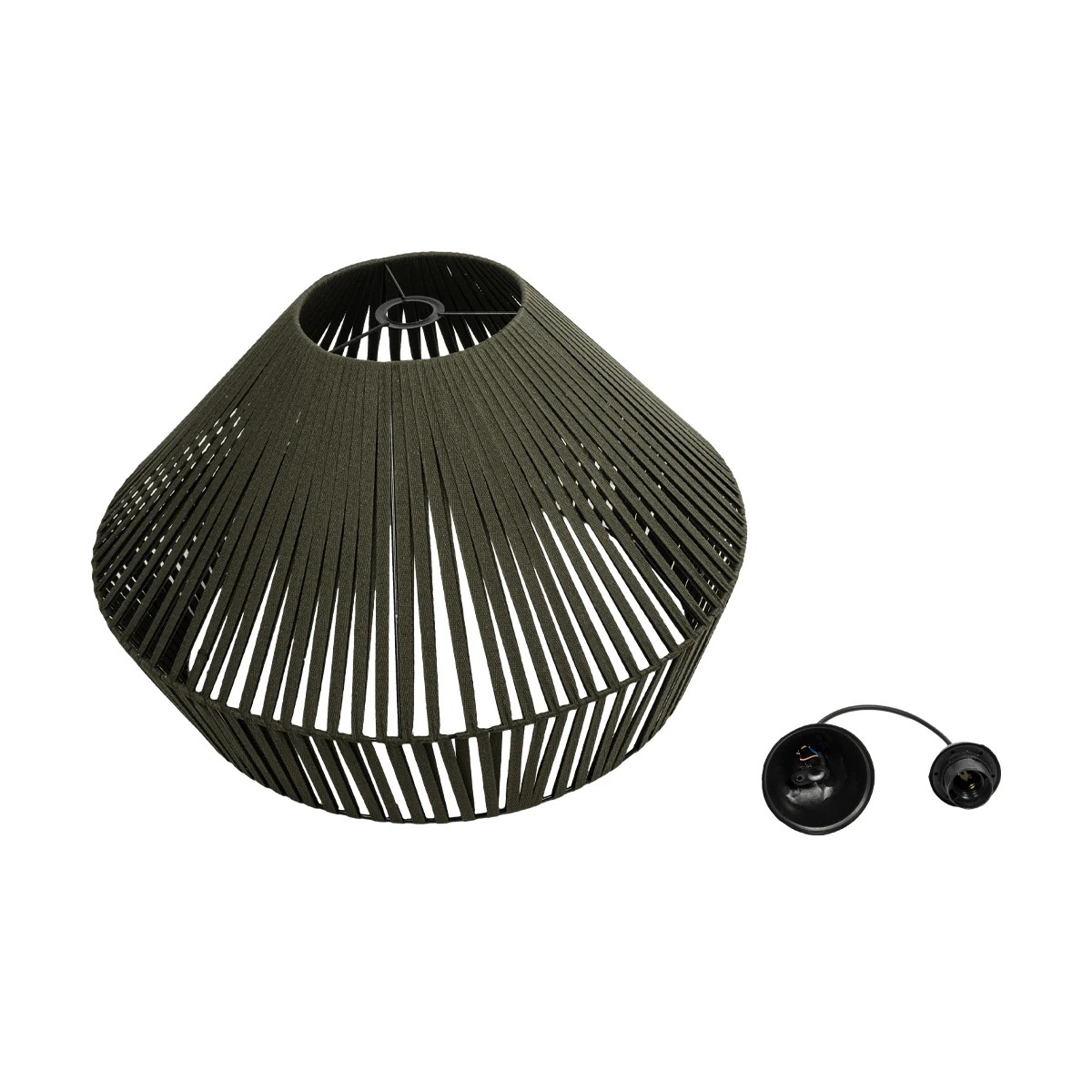 LEDTM® NUI 205-0070 Boho Κρεμαστό Φωτιστικό Οροφής με Ντουί 1 x E27 AC 220-240V IP20 - Πρασίνο - M60 x Π60 x Υ41cm - Image 12