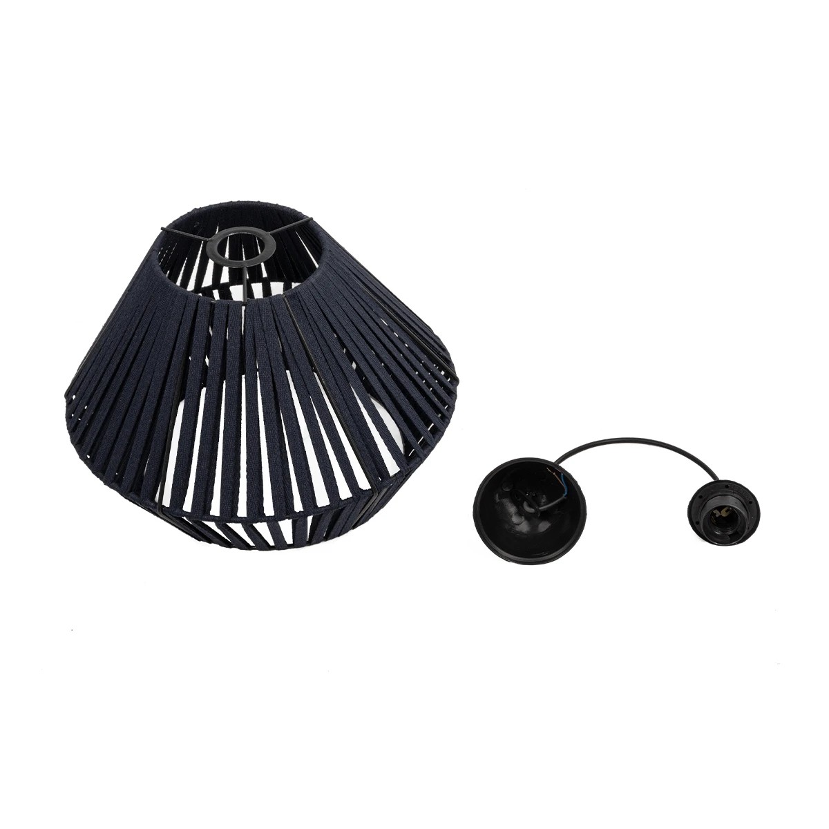 LEDTM® NUI 205-0071 Boho Κρεμαστό Φωτιστικό Οροφής με Ντουί 1 x E27 AC 220-240V IP20 - Μπλε - M36 x Π36 x Υ27cm - Image 12