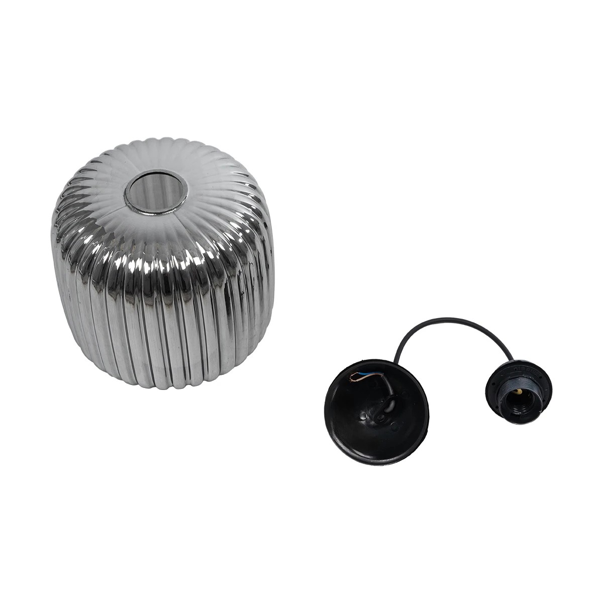 LEDTM® MELONI 206-0014 Μοντέρνο Κρεμαστό Φωτιστικό Οροφής με Ντουί 1 x E27 AC 220-240V IP20 - Μαύρο Φιμέ - Μ20 x Π20 x Υ24cm - Image 11