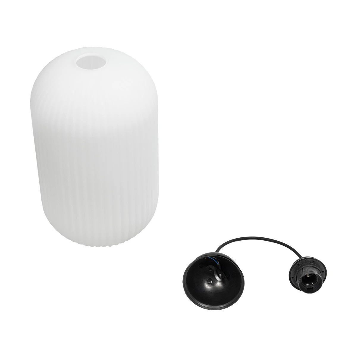 LEDTM® MELONI 206-0019 Μοντέρνο Κρεμαστό Φωτιστικό Οροφής με Ντουί 1 x E27 AC 220-240V IP20 - Λευκό - Μ20 x Π20 x Υ38cm - Image 11