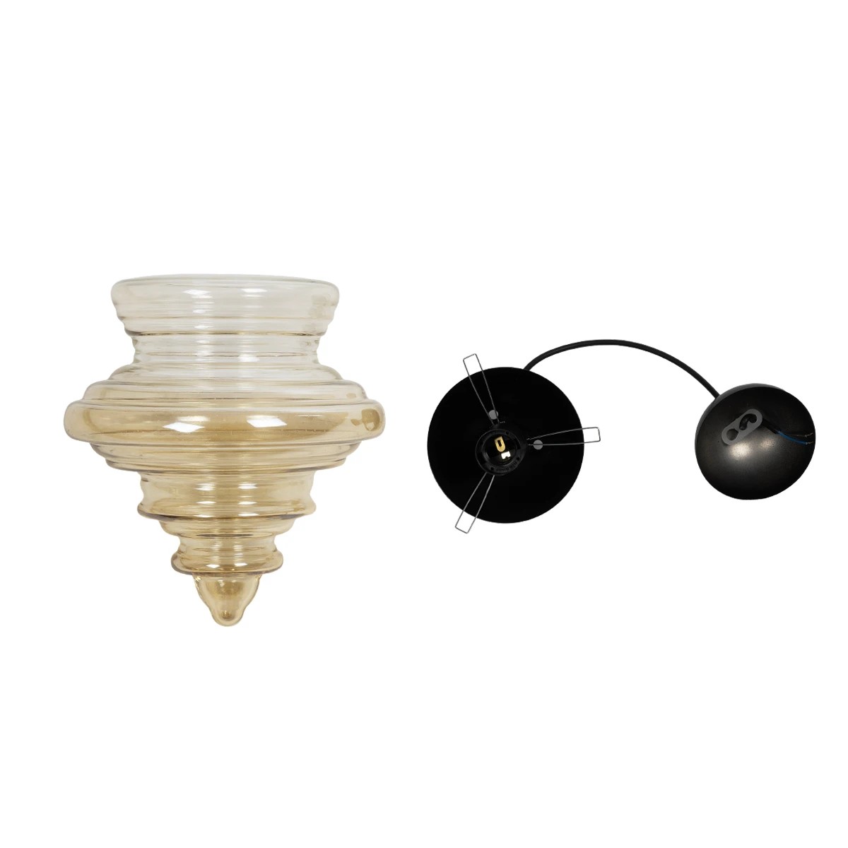 LEDTM® CORTE 206-0029 Μοντέρνο Κρεμαστό Φωτιστικό Οροφής με Ντουί 1 x E27 AC 220-240V IP20 - Mελί - Μ25 x Π25 x Υ30cm - Image 12