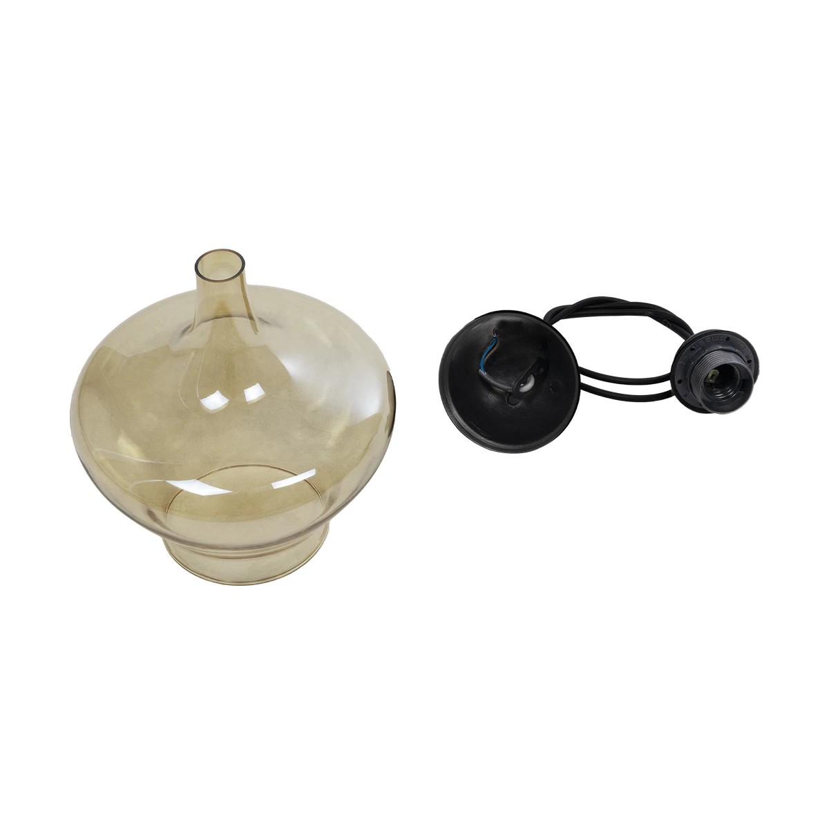 LEDTM® OVOCE 206-0033 Μοντέρνο Κρεμαστό Φωτιστικό Οροφής με Ντουί 1 x E27 AC 220-240V IP20 - Mελί - Μ20 x Π20 x Υ22cm - Image 12