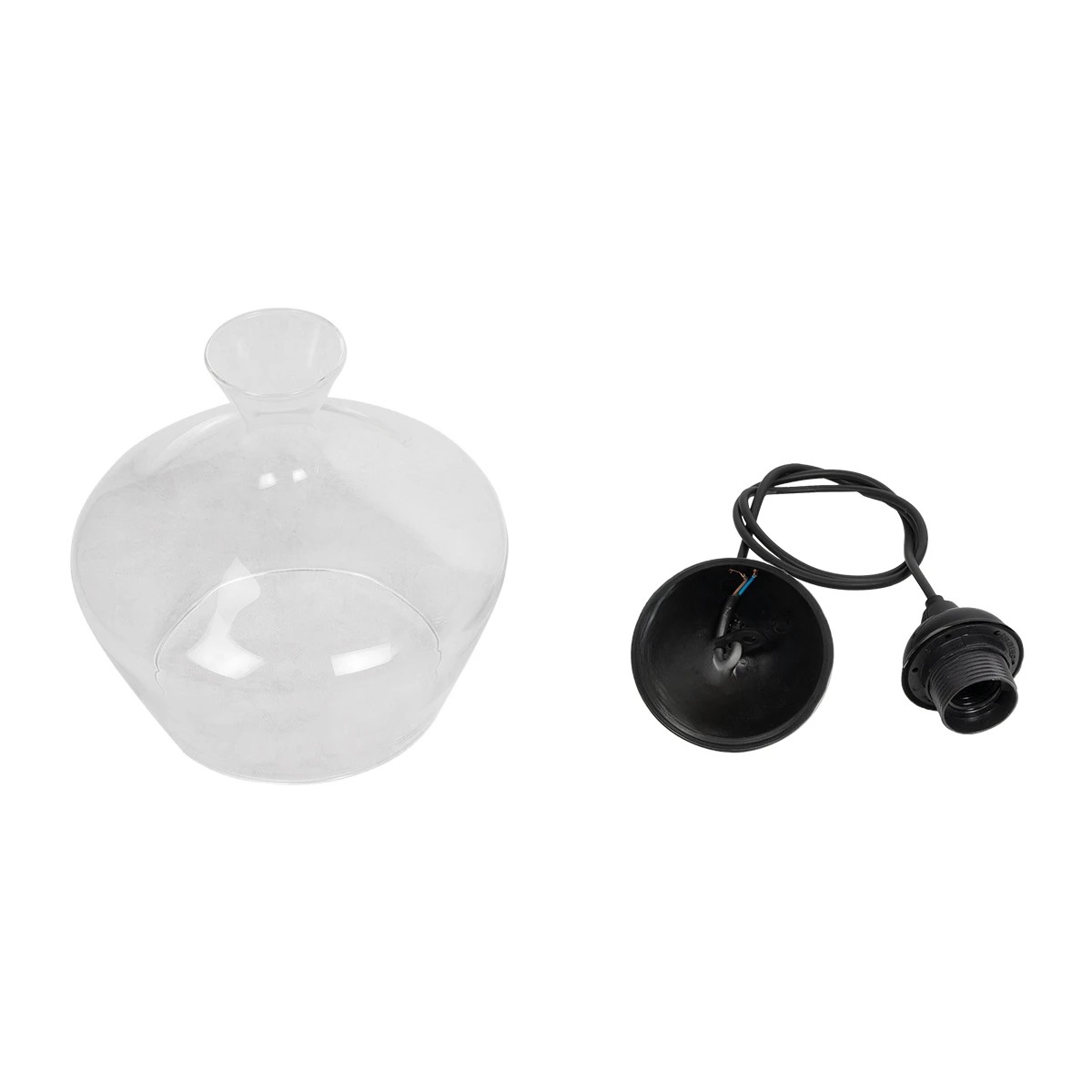 LEDTM® BALU 206-0039 Μοντέρνο Κρεμαστό Φωτιστικό Οροφής με Ντουί 1 x E27 AC 220-240V IP20 - Διάφανο - Μ22 x Π22 x Υ22cm - Image 11