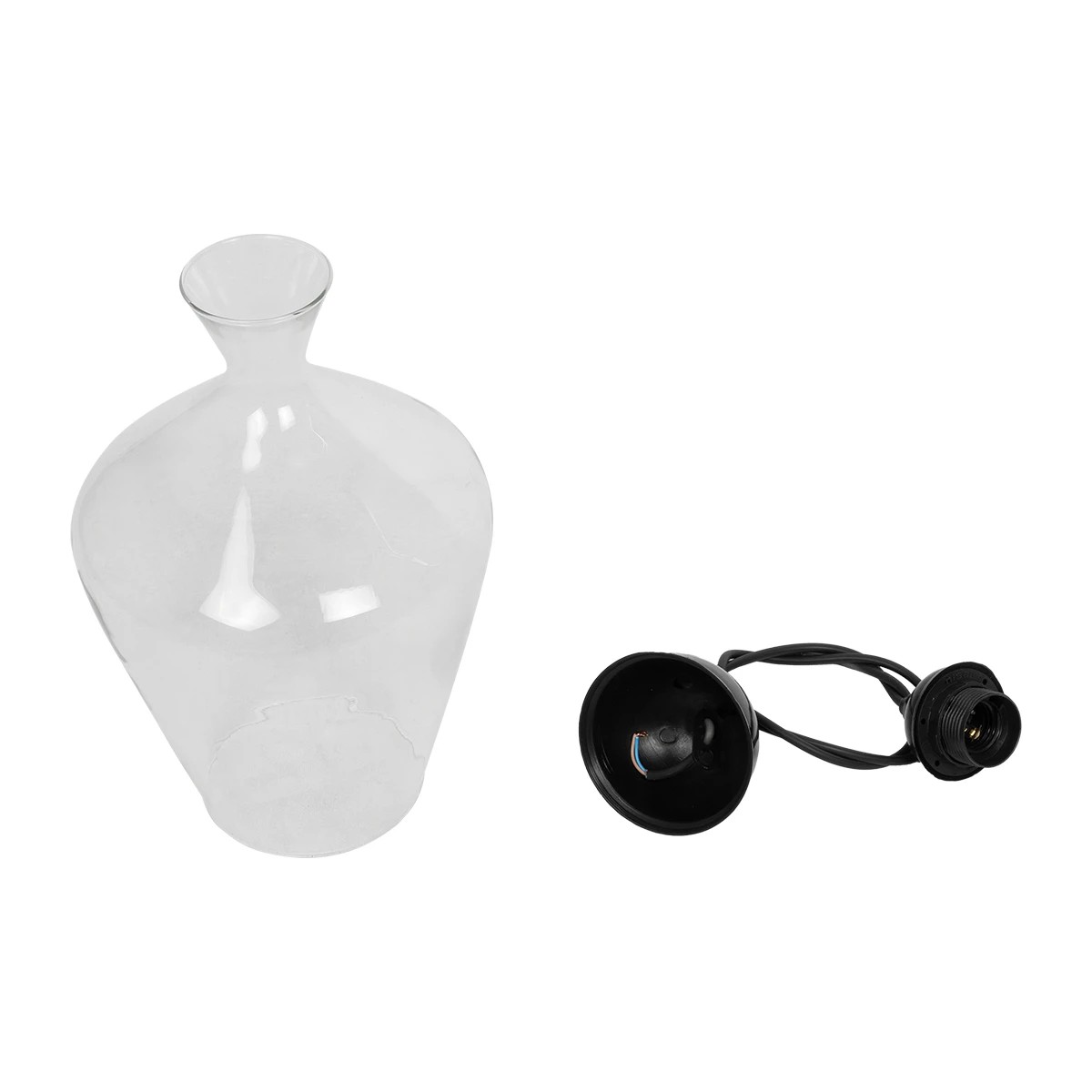 LEDTM® BALU 206-0040 Μοντέρνο Κρεμαστό Φωτιστικό Οροφής με Ντουί 1 x E27 AC 220-240V IP20 - Διάφανο - Μ20 x Π20 x Υ32cm - Image 11