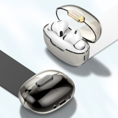 Alternative view of LDNIO earphones με θήκη φόρτισης T02, True Wireless, HiFi, Φ13mm, λευκά