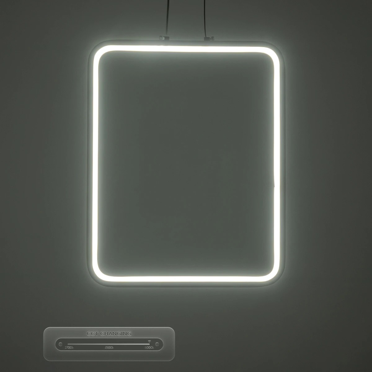 LEDTM® NEROBA 61304 Μοντέρνο Κρεμαστό Φωτιστικό Οροφής LED 18W 1980lm 360° AC 220-240V IP20 Ρυθμιζόμενο Λευκό CCT με On/Off 2700K/4500K/6000K - Lumileds SMD Chip - Νίκελ Βούρτσας - Μ29 x Π2 x Υ36cm - 3 Χρόνια Εγγύηση - Image 9