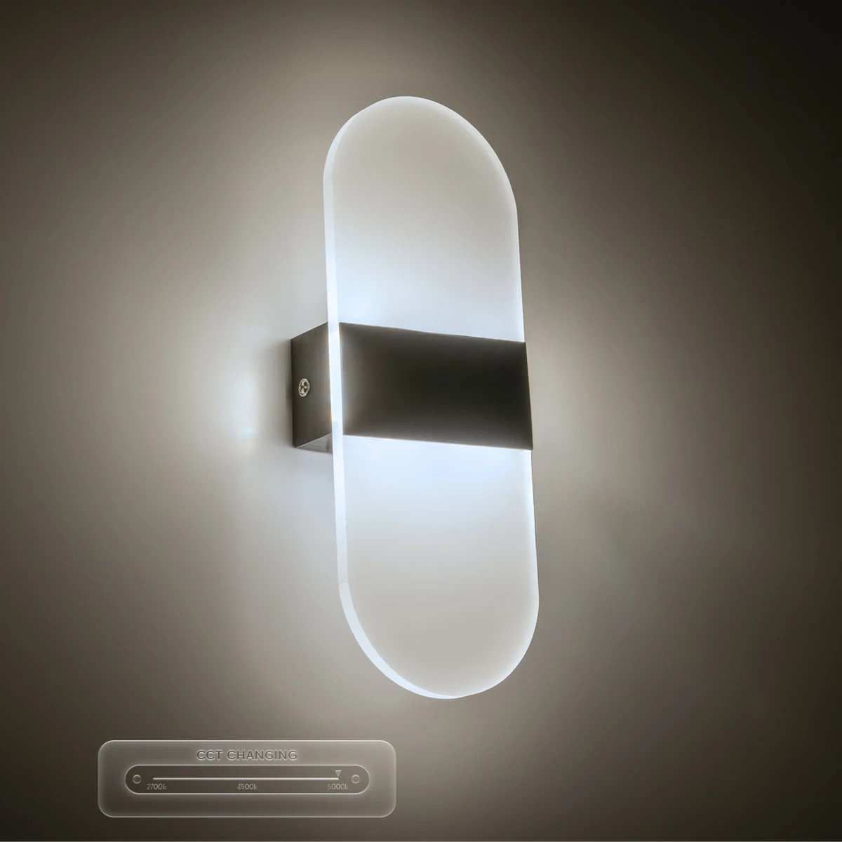 LEDTM® RARE 61337 Μοντέρνο Φωτιστικό Τοίχου - Απλίκα LED 5W 600lm 180° AC 220-240V IP20 Ρυθμιζόμενο Λευκό CCT με On/Off 2700K/4500K/6000K - Lumileds SMD Chip - Μαύρο Ματ - Μ10 x Π4 x Υ27cm - 3 Χρόνια Εγγύηση - Image 10