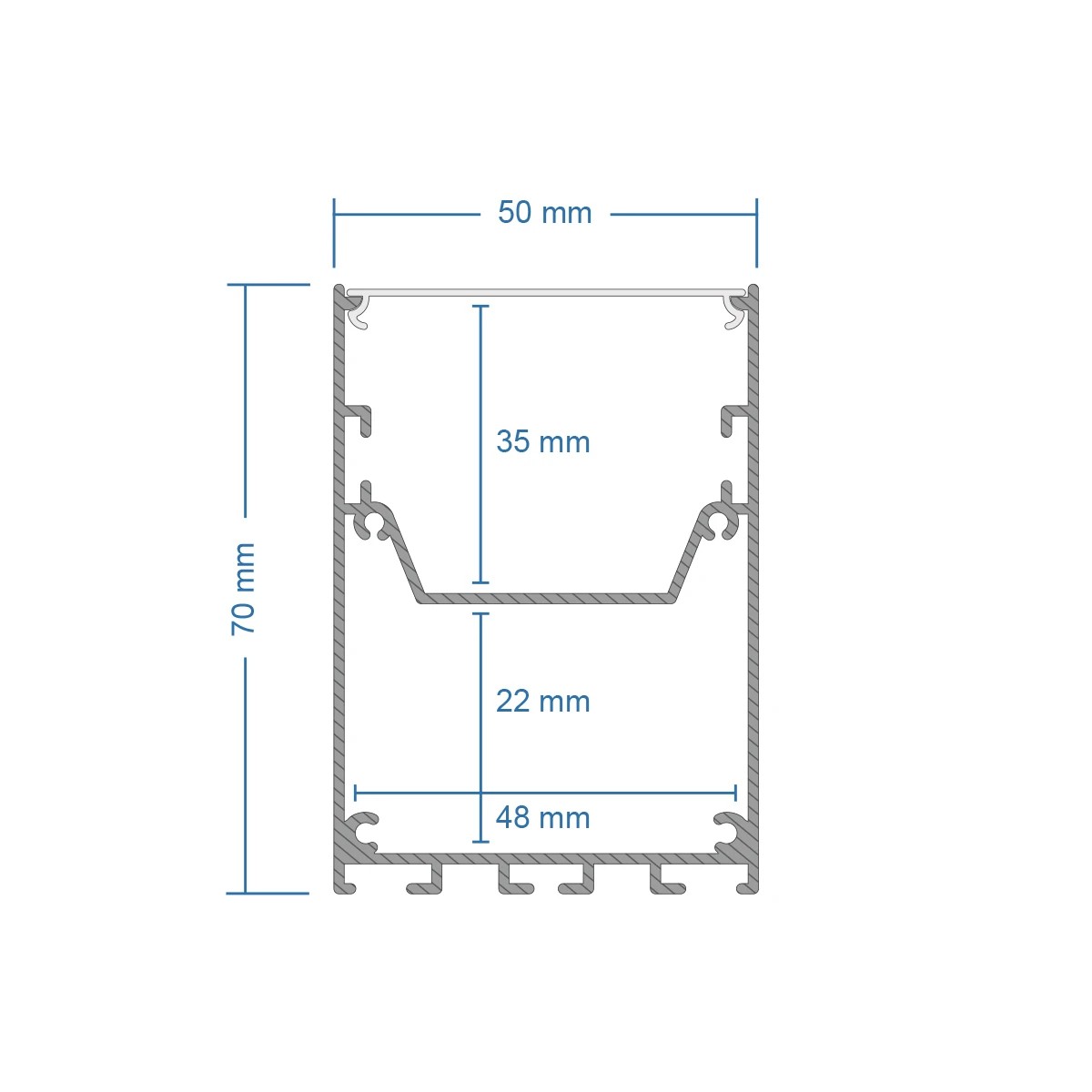 LEDTM® ALP-CORNER-IN90 BRIGHTRAIL 61781 Επιφανειακό / Κρεμαστό Προφίλ Αλουμινίου Γωνία με Λευκό Γαλακτερό Πατητό Κάλυμμα για Ταινίες LED IP20 - Μαύρο Ματ - Μ30 x Π5 x Υ7.5cm - Image 9