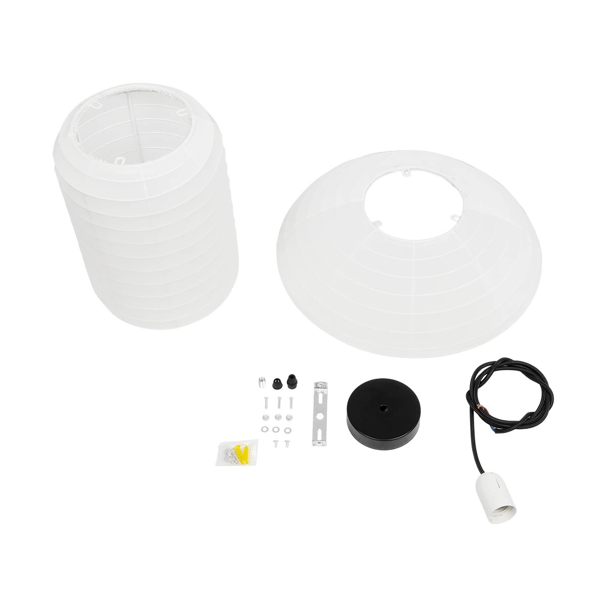 LEDTM® ROMINA 62002 Μοντέρνο Κρεμαστό Φωτιστικό Οροφής με Ντουί 1 x E27 AC 220-240V IP20 - Λευκό - Μ40 x Π40 x Υ42.5cm - Image 10