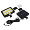 LEDTM® ZETA 71464 Προβολέας με Ανιχνευτή PIR / Αισθητήρα Κίνησης LED 20W 600lm 120° DC 5V με Φωτοβολταϊκό Panel 5V 1W & Επαναφορτιζόμενη Μπαταρία Li-ion 3.2V 2400mAh Αδιάβροχο IP65 Ψυχρό Λευκό 6000K - Sanan COB Chip - Μαύρο - Μ15 x Π3.5 x Υ13cm - 2 Χρόνια Εγγύηση - Image 9