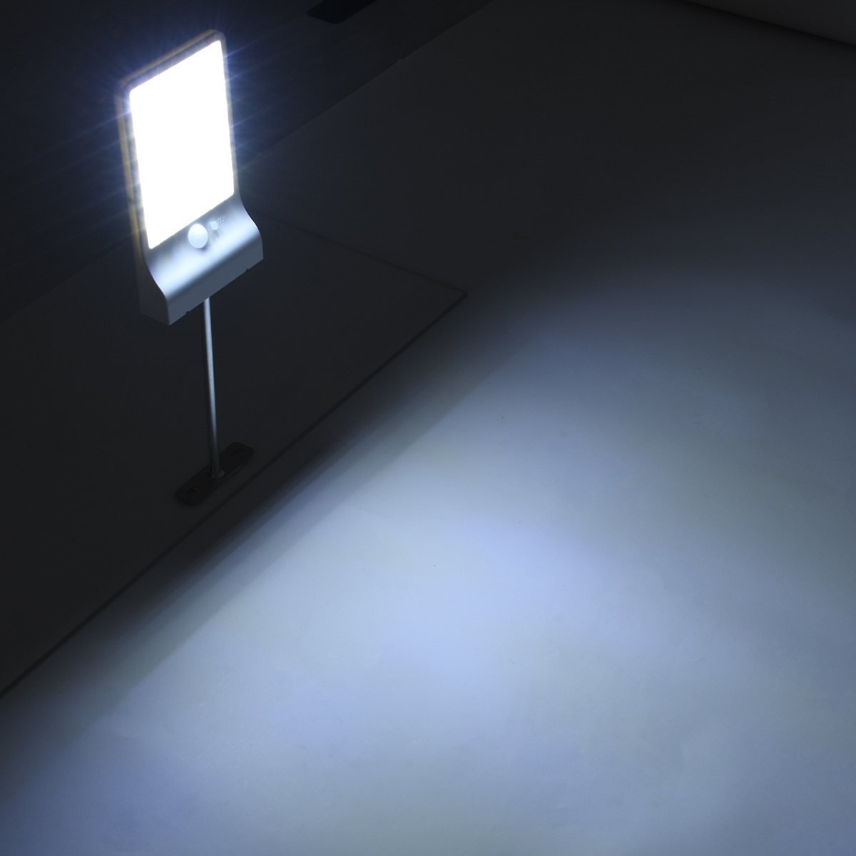 LEDTM® RASOL 71467 Προβολέας με Ανιχνευτή PIR / Αισθητήρα Κίνησης LED 4W 200lm 120° DC 5V με Φωτοβολταϊκό Panel 5V 0.3W & Επαναφορτιζόμενη Μπαταρία Li-ion 3.2V 2200mAh Αδιάβροχο IP65 Ψυχρό Λευκό 6000K - Sanan SMD Chip - Λευκό - Μ18.5 x Π11 x Υ3cm - 2 Χρόνια Εγγύηση - Image 8