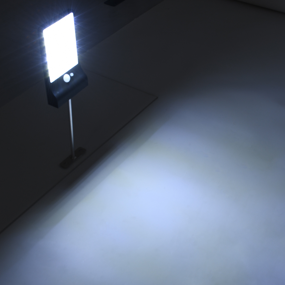 LEDTM® RASOL 71469 Προβολέας με Ανιχνευτή PIR / Αισθητήρα Κίνησης LED 4W 200lm 120° DC 5V με Φωτοβολταϊκό Panel 5V 0.3W & Επαναφορτιζόμενη Μπαταρία Li-ion 3.2V 2200mAh Αδιάβροχο IP65 Ψυχρό Λευκό 6000K - Sanan SMD Chip - Μαύρο - Μ18.5 x Π11 x Υ3cm - 2 Χρόνια Εγγύηση - Image 8