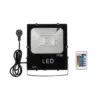 LEDTM® RGBFLOOD 75602 Προβολέας με IR Ασύρματο Χειριστήριο LED 50W 3250lm 120° AC 220-240V Αδιάβροχο IP66 Πολύχρωμο RGB Dimmable - COB Chip - Μαύρο Ματ - Μ28.5 x Π23.5 x Υ10cm - 2 Χρόνια Εγγύηση - Image 7