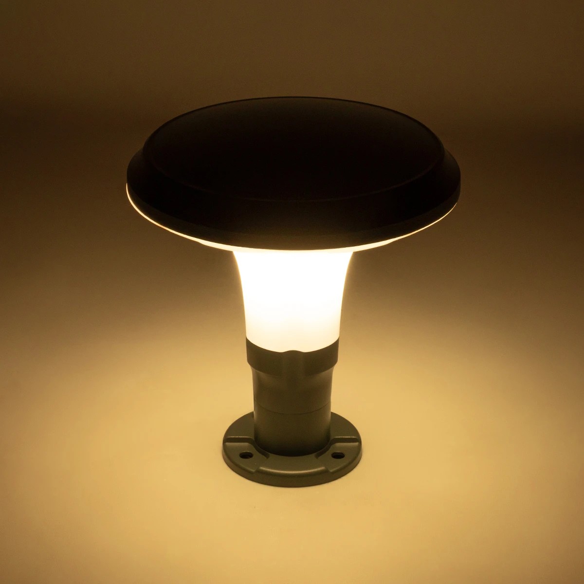 LEDTM® WHISPER 90553 Φωτιστικό Κολωνάκι Κήπου με Ντουί 1 x E27 AC 220-240V Αδιάβροχο IP65 - Γκρι Ανθρακί - Μ27 x Π27 x Υ29cm - Image 9