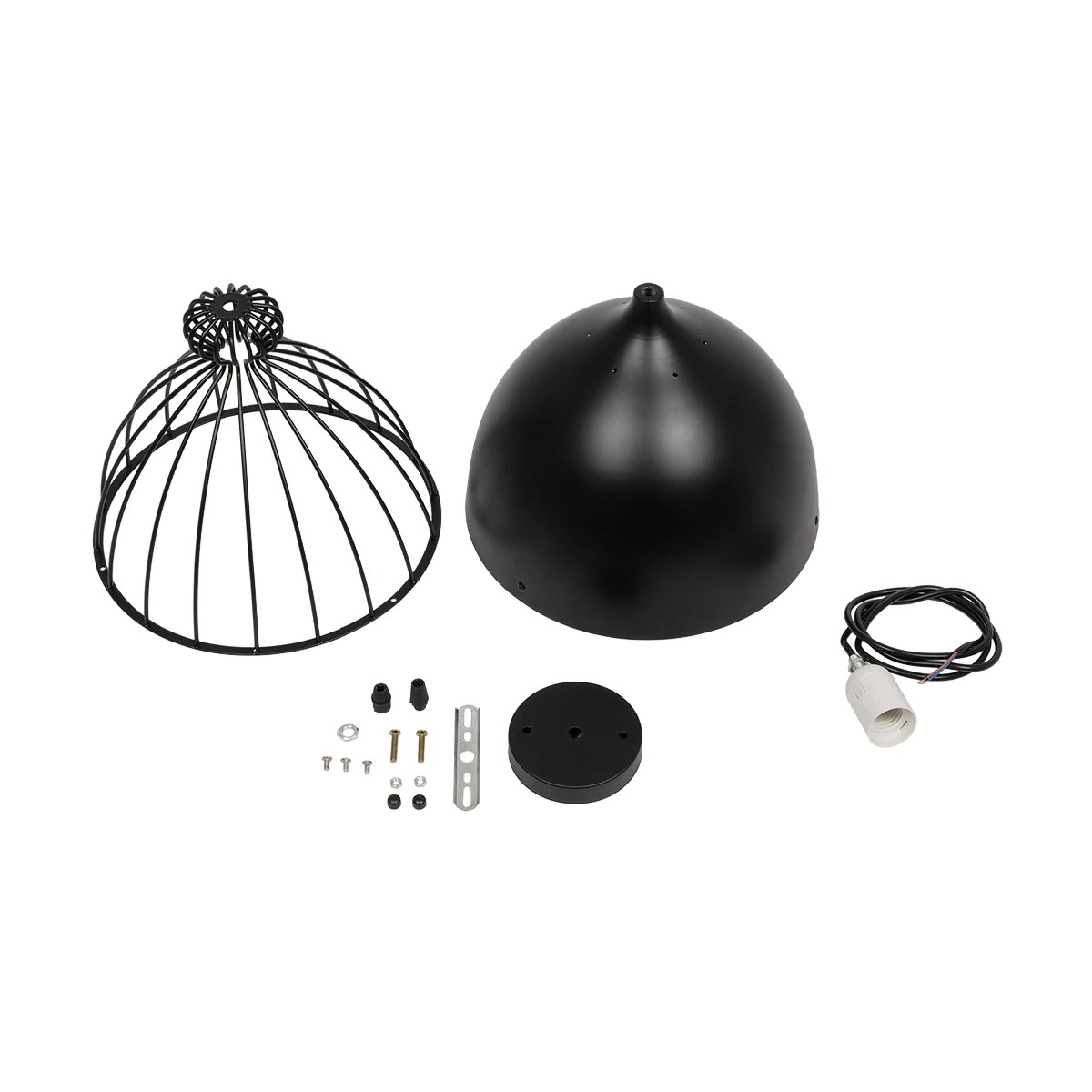 LEDTM® SOBRINO 999-0111 Vintage Κρεμαστό Φωτιστικό Οροφής με Ντουί 1 x E27 AC 220-240V IP20 - Μαύρο - Μ28 x Π28 x Υ47cm - Image 10
