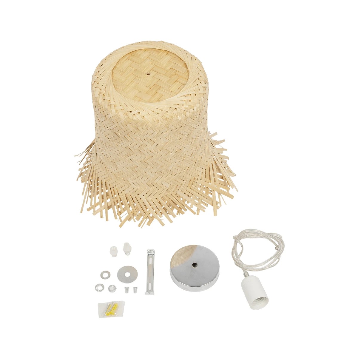 LEDTM® HAWAII 999-0125 Boho Κρεμαστό Φωτιστικό Οροφής με Ντουί 1 x E27 AC 220-240V IP20 - Μπεζ - Μ30 x Π30 x Υ30cm - Image 10