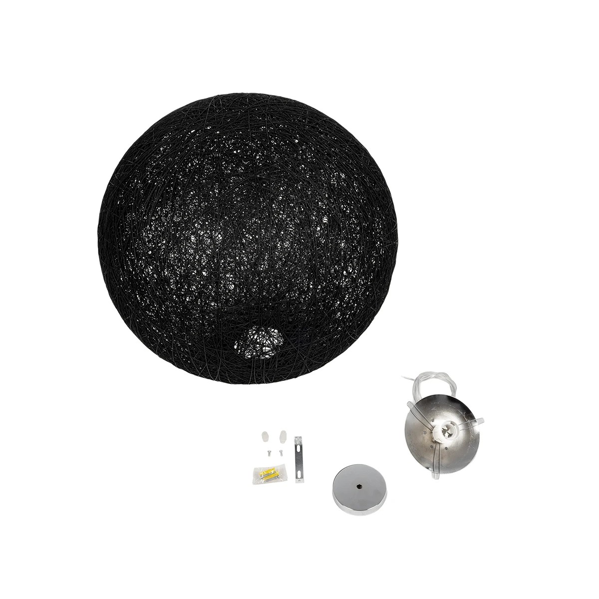 LEDTM® OCEANA 999-0157 Boho Κρεμαστό Φωτιστικό Οροφής με Ντουί 1 x E27 AC 220-240V IP20 - Μαύρο - Μ60 x Π60 x Υ60cm - Image 10