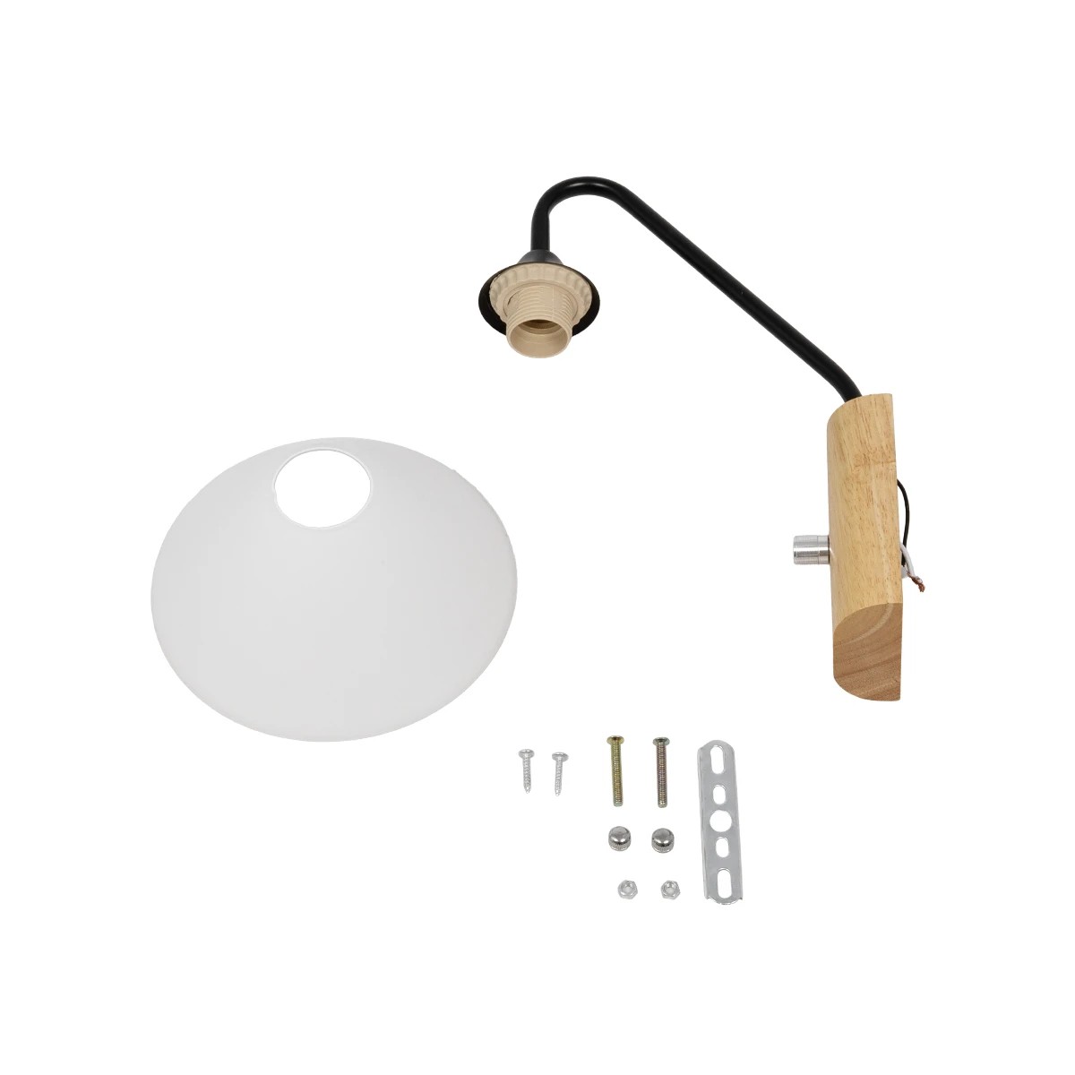 LEDTM® ALESSIA 999-0177 Μοντέρνο Φωτιστικό Τοίχου - Απλίκα με Ντουί 1 x E27 AC 220-240V IP20 - Μπεζ & Μαύρο - Μ18 x Π26 x Υ29cm - Image 8