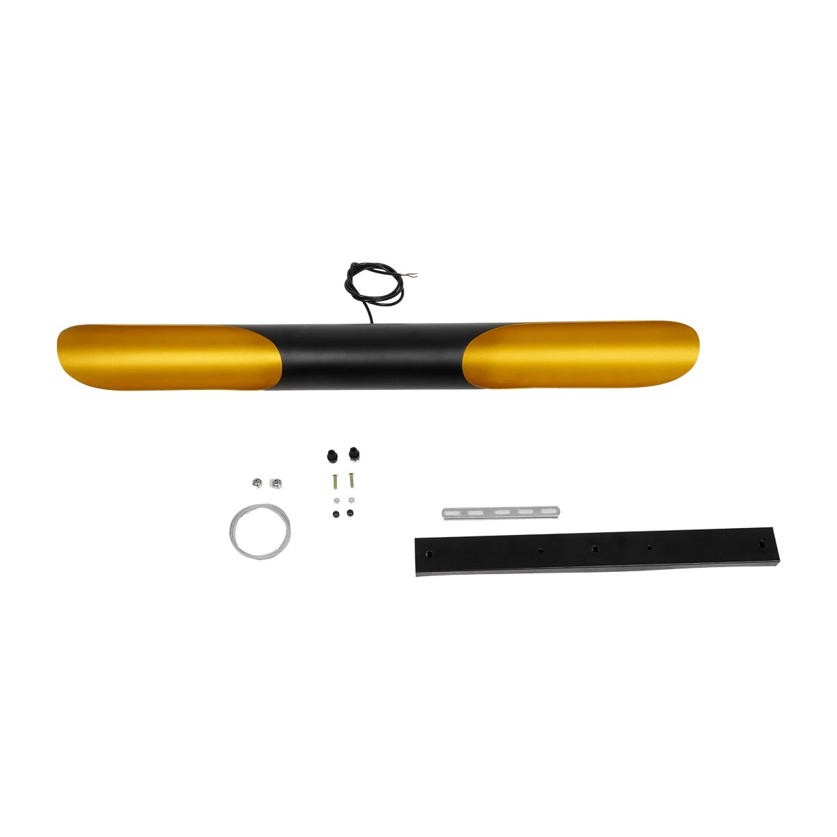 LEDTM® ESTERINA 999-0180 Μοντέρνο Κρεμαστό Φωτιστικό Οροφής με Ντουί 2 x E27 AC 220-240V IP20 - Μαύρο & Χρυσό - Μ100 x Π10 x Y10cm - Image 10