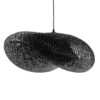 LEDTM® MEXICO 02202 Boho Κρεμαστό Φωτιστικό Οροφής με Ντουί 1 x E27 AC 220-240V IP20 - Μαύρο - Μ85 x Π50 x Υ30cm
