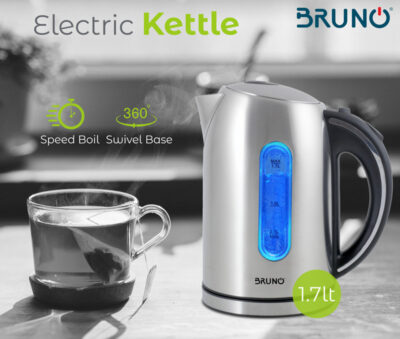 Alternative view of BRUNO ηλεκτρικός βραστήρας BRN-0028, 2200W, 1.7lt, βάση 360°, LED