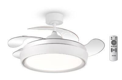 BRUNO ανεμιστήρας οροφής με LED φως BRN-0227, AC 82W, 42", Φ107x47εκ, λευκός