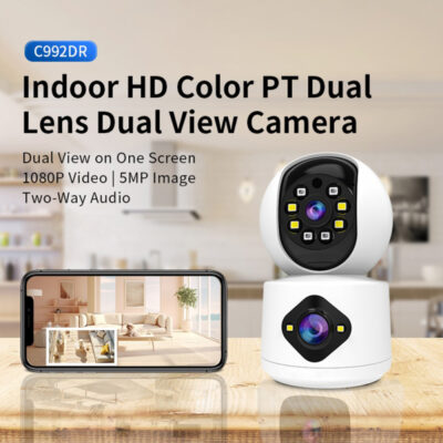 Alternative view of VSTARCAM smart κάμερα C992DR, 3MP, dual lens, Wi-Fi, PTZ, SD