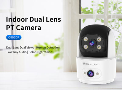 Alternative view of VSTARCAM smart κάμερα C996DR, 2MP, dual lens, WiFi, PTZ, SD