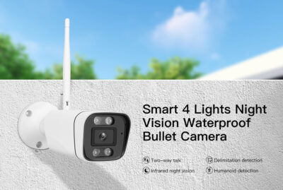 Alternative view of VSTARCAM smart IP κάμερα CS58, IP66, 3MP, WiFi, ανίχνευση καπνού