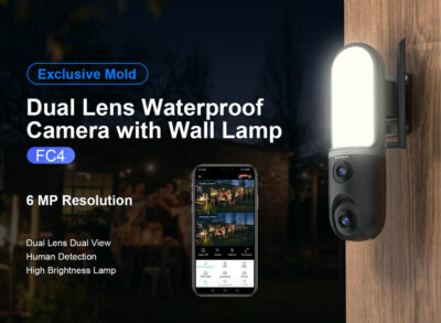Alternative view of VSTARCAM smart κάμερα FC4 με φωτισμό, dual lens, 3MP, WiFi, SD, PTZ, IP66