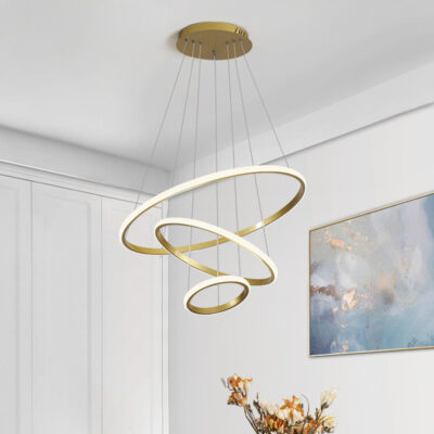 Alternative view of LEDTM LED φωτιστικό οροφής HLL-0078, 44W, 4000K, 60x60cm, χρυσό