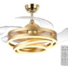 LEDTM ανεμιστήρας οροφής HLL-0130 με LED φως, 72W, Φ106x50cm, χρυσός