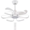 LEDTM ανεμιστήρας οροφής HLL-0173 με LED φως, 96W, Φ55x35cm, λευκός