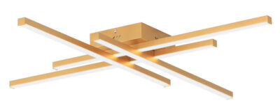 LEDTM LED φωτιστικό οροφής HLL-0179, 50W, 4500K, 9x60x60cm, χρυσό