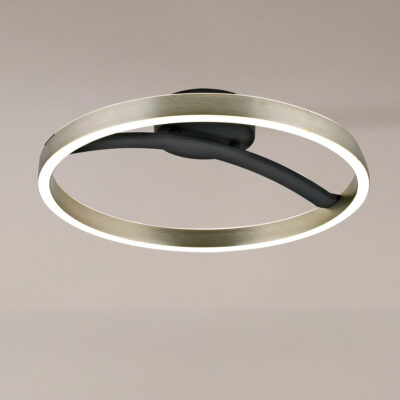 Alternative view of LEDTM LED φωτιστικό οροφής HLL-0200, 29W, 4000K, Φ38x10cm, ασημί/μαύρο