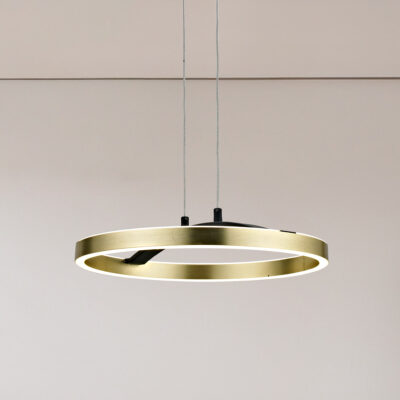 Alternative view of LEDTM LED φωτιστικό οροφής HLL-0201, 29W, 4000K, Φ38x120cm, χρυσό/μαύρο