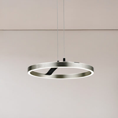 Alternative view of LEDTM LED φωτιστικό οροφής HLL-0202, 29W, 4000K, Φ38x120cm, ασημί/μαύρο