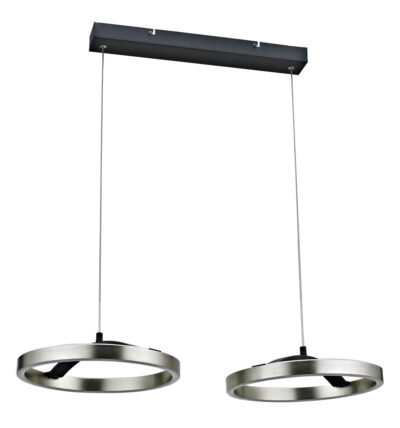 LEDTM LED φωτιστικό οροφής HLL-0203, 42W, 4000K, 70x30x120cm, ασημί/μαύρο