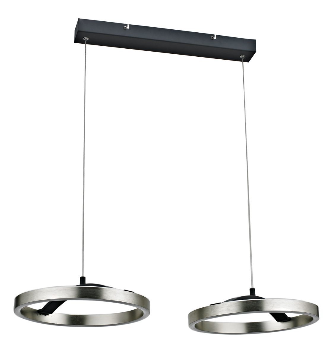 LEDTM LED φωτιστικό οροφής HLL-0203, 42W, 4000K, 70x30x120cm, ασημί/μαύρο